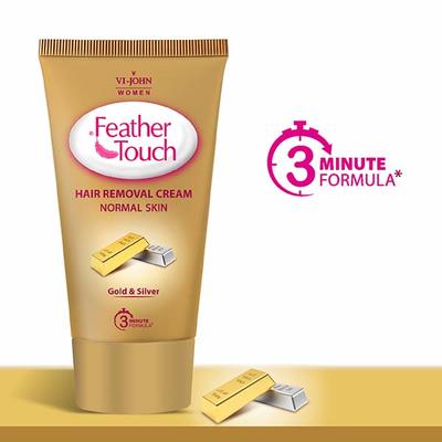 Vi-John Feather Touch Gold and Silver Hair Removal Cream for Normal Skin 40 gm - Hair Removal Cream