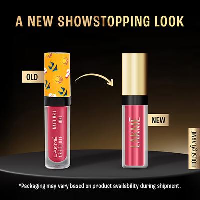 Lakme Beyond Matte Lip Liquid, Pink Footprint, 2.4 ml - Liquid Lipsticks