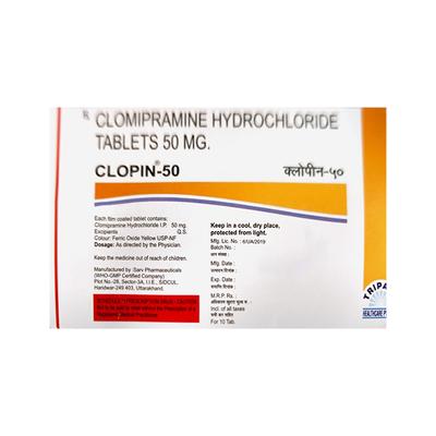 CLOPIN 50 Tablet 10's - Depression-Ant