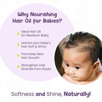 Mother Sparsh Nourishing Hair Oil For Babies With Walnut Saffron & Rosemary 100ml - Hair Oils
