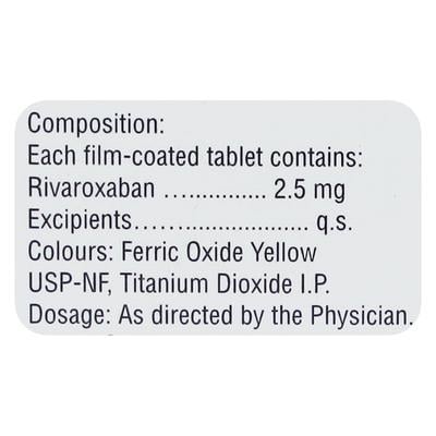 RIVAXON 2.5 Tablet 14's - Blood Clot-Ant