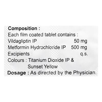 EUVILDA M 500 Tablet 10's - Diabetes-Ant