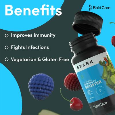 Bold Care Spark Immunity Booster Tablet 60's - Vitamin C