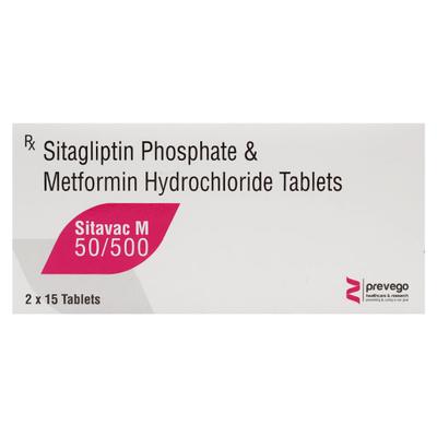 SITAVAC M 50/500 Tablet 15's - Diabetes-Ant