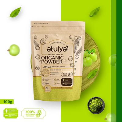 Atulya Amla Organic Powder 100 gm - Conditioners