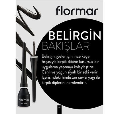Flormar Dipliner Black 3.5 ml - Eyeliners