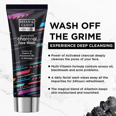 Bryan & Candy Charcoal Face Wash 100 ml - Face Washes
