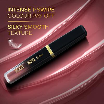 Faces Canada Comfy Matte Wow Liquid Lipstick - Mauve Majesty 02 3.8 ml - Liquid Lipsticks