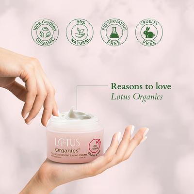 Lotus Organics Precious Brightening Creme 50 gm - Day Cream