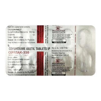 CEFATAK 250 Tablet 10's - Bacterial Infections-Cep