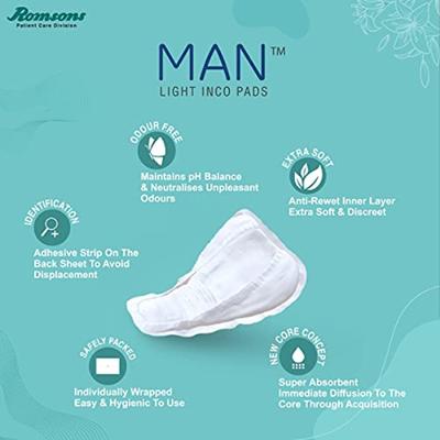 Dignity Man Light Inco Pads 10's - Adult Diapers & Pads