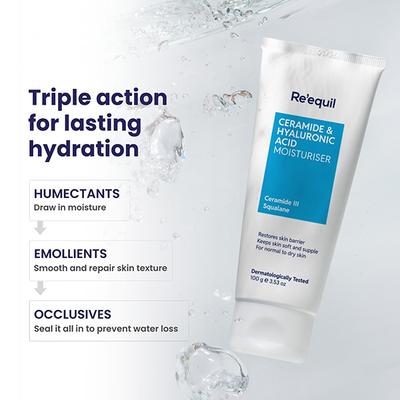 Reequil Ceramide & Hyaluronic Acid Moisturiser 100 gm - Face Moisturizers