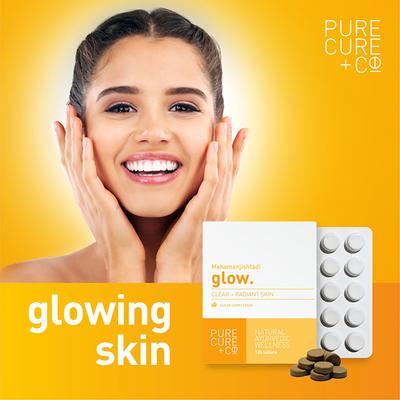 Purecure+Co Mahamanjishtadi Glow (60 Tablets) 1's - Hair & Skin