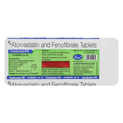 Cardiozen FB Tablet 10'S - High Cholesterol-Dys