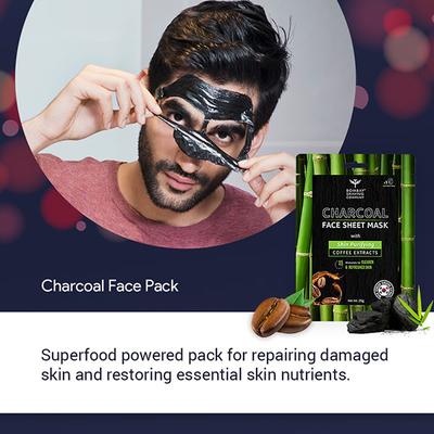 Bombay Shaving Company Charcoal Facial Starter Sheet Mask Kit 1's - Sheet Masks