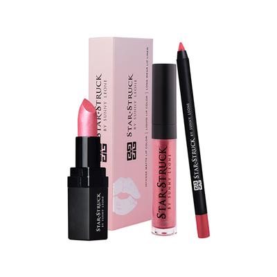 Star Struck By Sunny Leone Berry Glimmer 3Pc Lip Kit (Lipstick + Lip Gloss + Lip Liner) 1's - Lipsticks