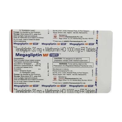 Megagliptin MF Forte Tablet 10'S - Diabetes-Ant