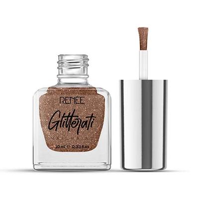 RENEE Glitterati Nail Paint - Rose Beige 10 ml - Nail Polish