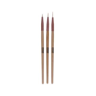 Bronson Professional Nail Art Point Gel Liner Brush Set 3's - Nail Art