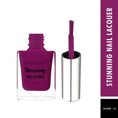 Swiss Beauty Stunning Nail Lacquer - 13 Satin Pink 10ml - Nail Polish