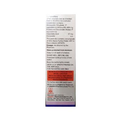 MEGA CV FORTE 457mg Oral Suspension 30ml - Bacterial Infections-Pen