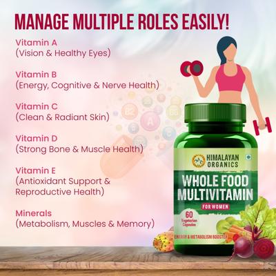 Himalayan Organics Whole Food Multivitamin Vegetarian Capsule - Women 60's - Multi-Vitamins
