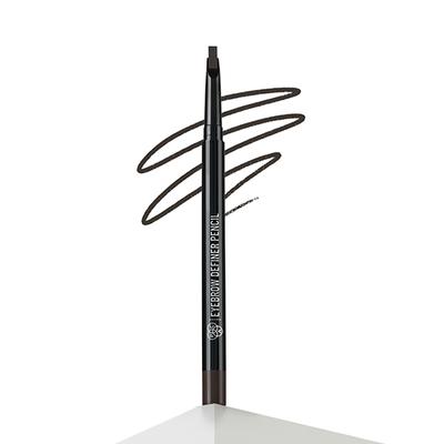 PAC Eyebrow Definer Pencil 3-in-1 Pencil with Built in Sharpener Spoolie, Waterproof - 02 (0.25 g) - Eyebrow Pencils & Enhancers