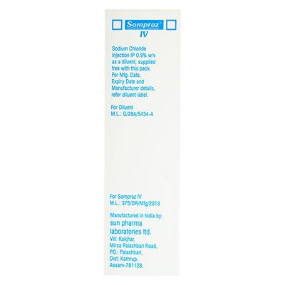 SOMPRAZ IV 40mg Injection 1's - Ulcer/Reflux/Flatulence-Aaa