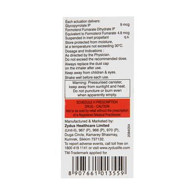 FORGLYN with Dose Counter Inhaler 120md - Asthma/COPD-Ast