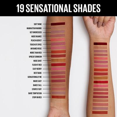 Maybelline New York Sensational Liquid Matte Lipstick, 24 Touch Of Spice 7 ml - Liquid Lipsticks