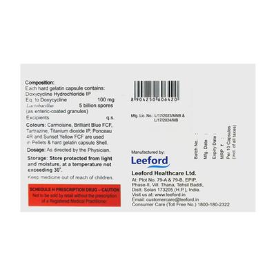 DOXYNEC Capsule 10's - Bacterial Infections-Tet