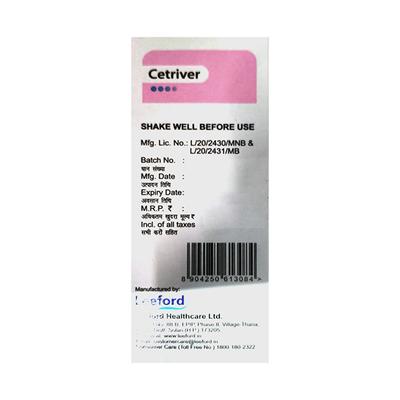 CETRIVER Syrup 60ml - Allergies-Ant