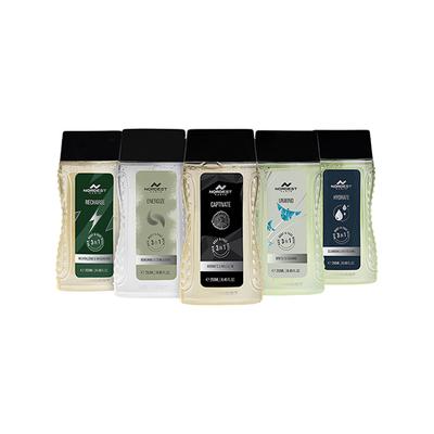 Nordest Paris Captivate Aromatic and Masculine Shower Gel - 3 In 1 Hair Body and Face Wash 250 ml - Shower Gels & Body Wash