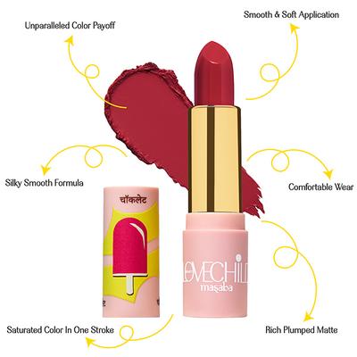 LoveChild Masaba For the Kid in You 07 Hot Pop Luxe Matte Lipstick 4 gm - Lipsticks