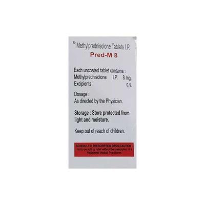 PRED M 8 Tablet 10's - Hormonal Therapy-Cor