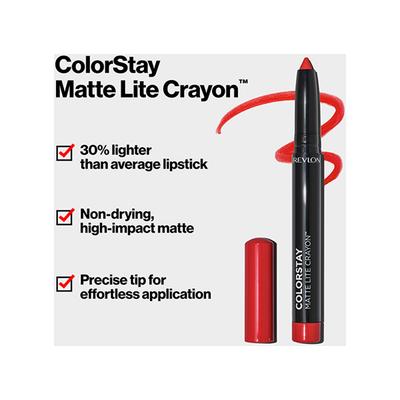 Revlon Colorstay Matte Lite Crayon Ruffled Feathers 1.4 gm - Lip Crayons
