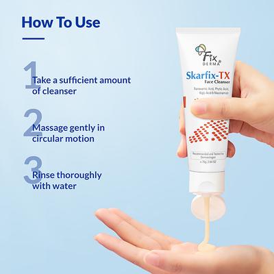 Fixderma Skarfix -TX Face Cleanser with Tranexamic Acid, Kojic Acid & Niacinamide 75 gm - Face Wash & Cleansers