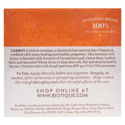 Bio Pro Lotion Carrot Spf40 Lotion 50 Gm - Face Sunscreen