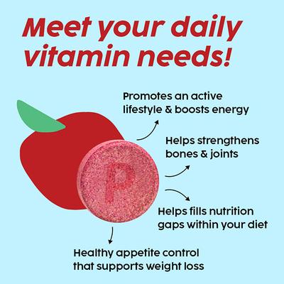 Plix The Plant Fix Multi Power Multivitamin Tablets, (Apple Burst) 1's - Multi-Vitamins