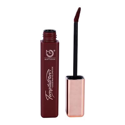 Matt Look Lip Makeup Temptation Liquid Matte Lipstick, Dark Chocolate 5 ml - Liquid Lipsticks