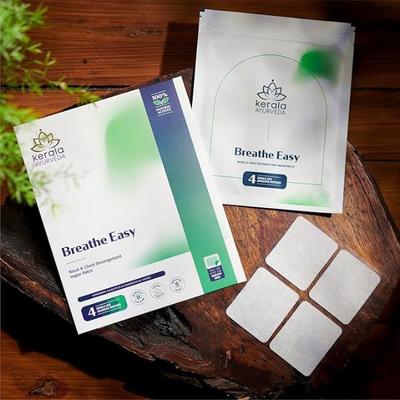 Kerala Ayurveda Breathe Easy Vapor Patch 4's - Cough & Cold (Ayush)