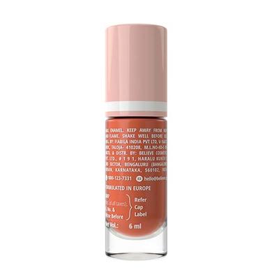 Zayn & Myza Breathable Nail Enamel With Raspberry & Almond Oil, Apricot Mousse 6 ml - Nail Polish