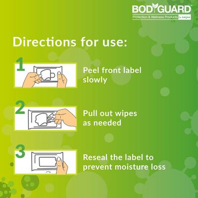 BodyGuard Multi-Use Sanitizing Wipes 30's - Others
