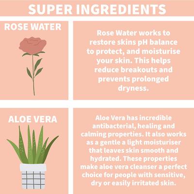 Nature Spell Rose Potion Aloe Vera Cleanser Makeup Remover 100 ml - Make Up Removers