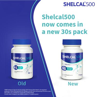 Shelcal 500 Calcium+Vitamin D3 Tablet 30's - Calcium And Minerals