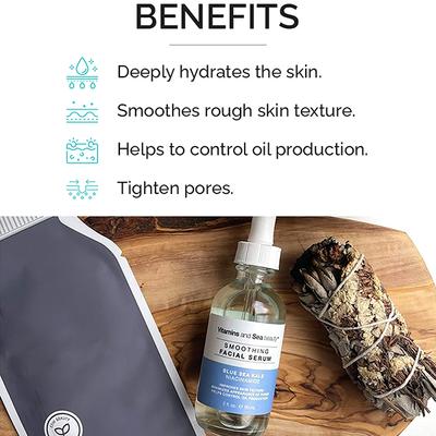 Vitamins And Sea Beauty Blue Sea Kale and Niacinamide Serum for Face, Oil Control 60 ml - Face Serum