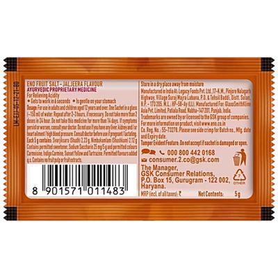 Eno Fruit Salt Powder - Jaljeera Flavour 5 g - Acidity