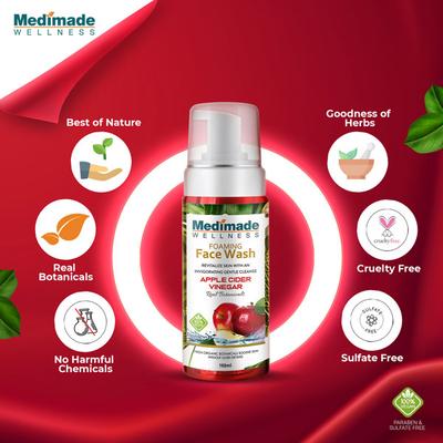 Medimade Apple Cider Vinegar Face Wash (Pack of 2) 1's - Face Wash & Cleansers