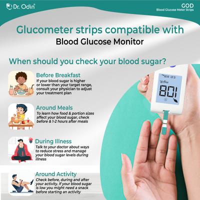 Dr. Odin Blood Glucose Test Strip - (GOD) (GLS-73) (Pack of 2 x 25's) - Blood Pressure Monitors