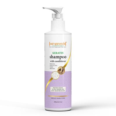 Aryanveda Keratin Shampoo with Conditioner, Keratin, Wheat & Whey Protien 200 ml - Shampoos